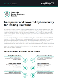 Protección de cambios de criptomoneda mediante Kaspersky CEX Security
