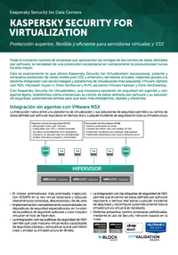 Kaspersky Security for Virtualization - Hoja de datos de la solución